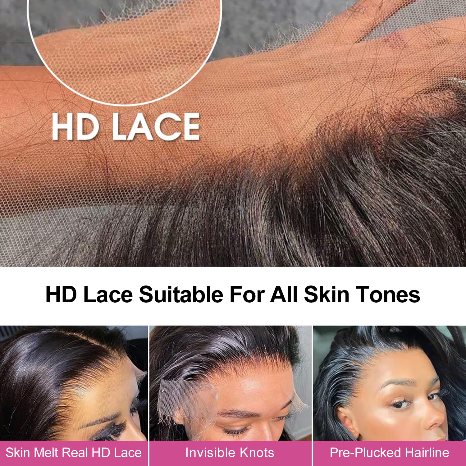 22 Inch 210% Density Body Wave Human Hair 13x6 Full Lace Frontal Wig with Baby Hair - Image 4