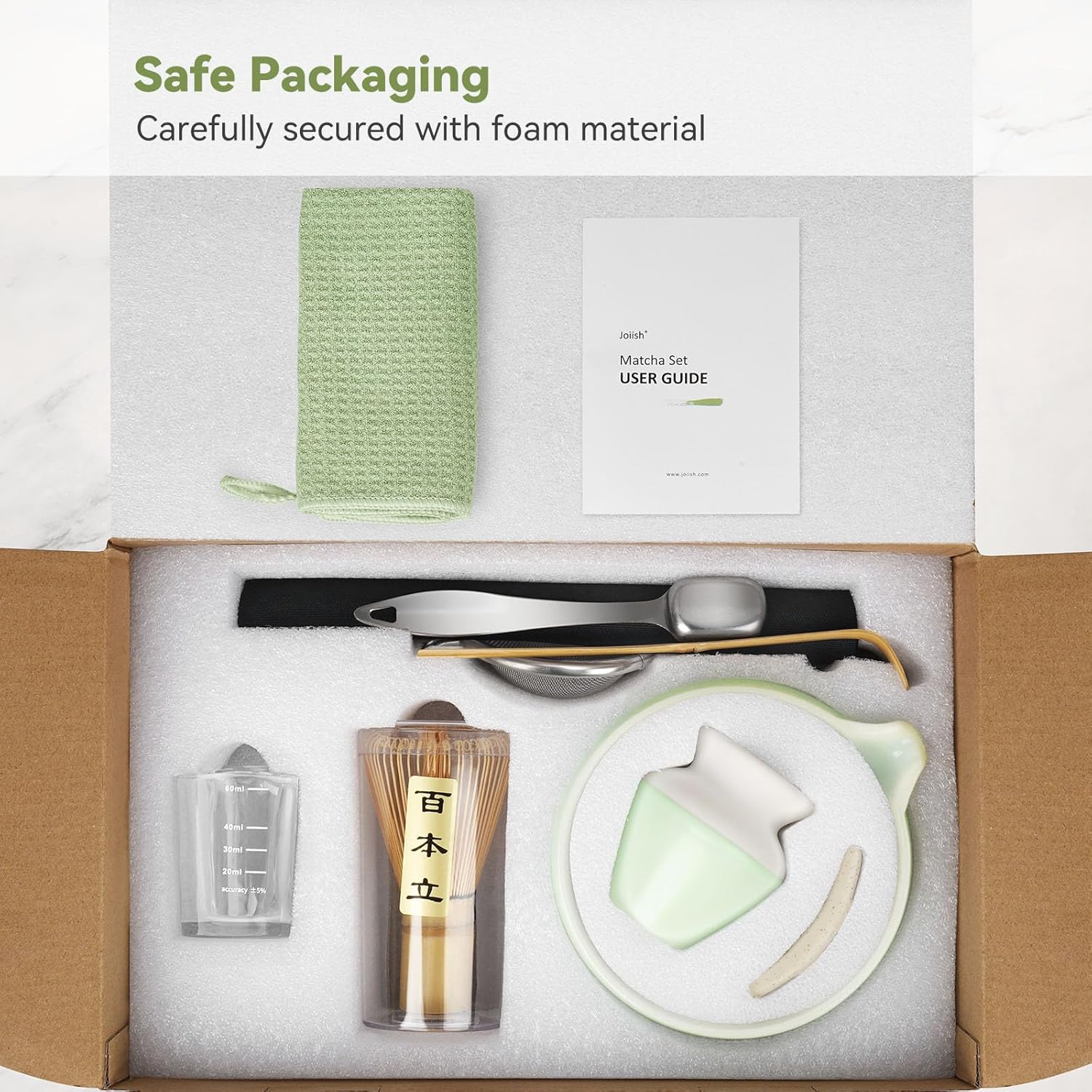 10-Piece Matcha Kit Set with Spouted Bowl, Whisk, and Spoon for Authentic Tea Making - Image 6