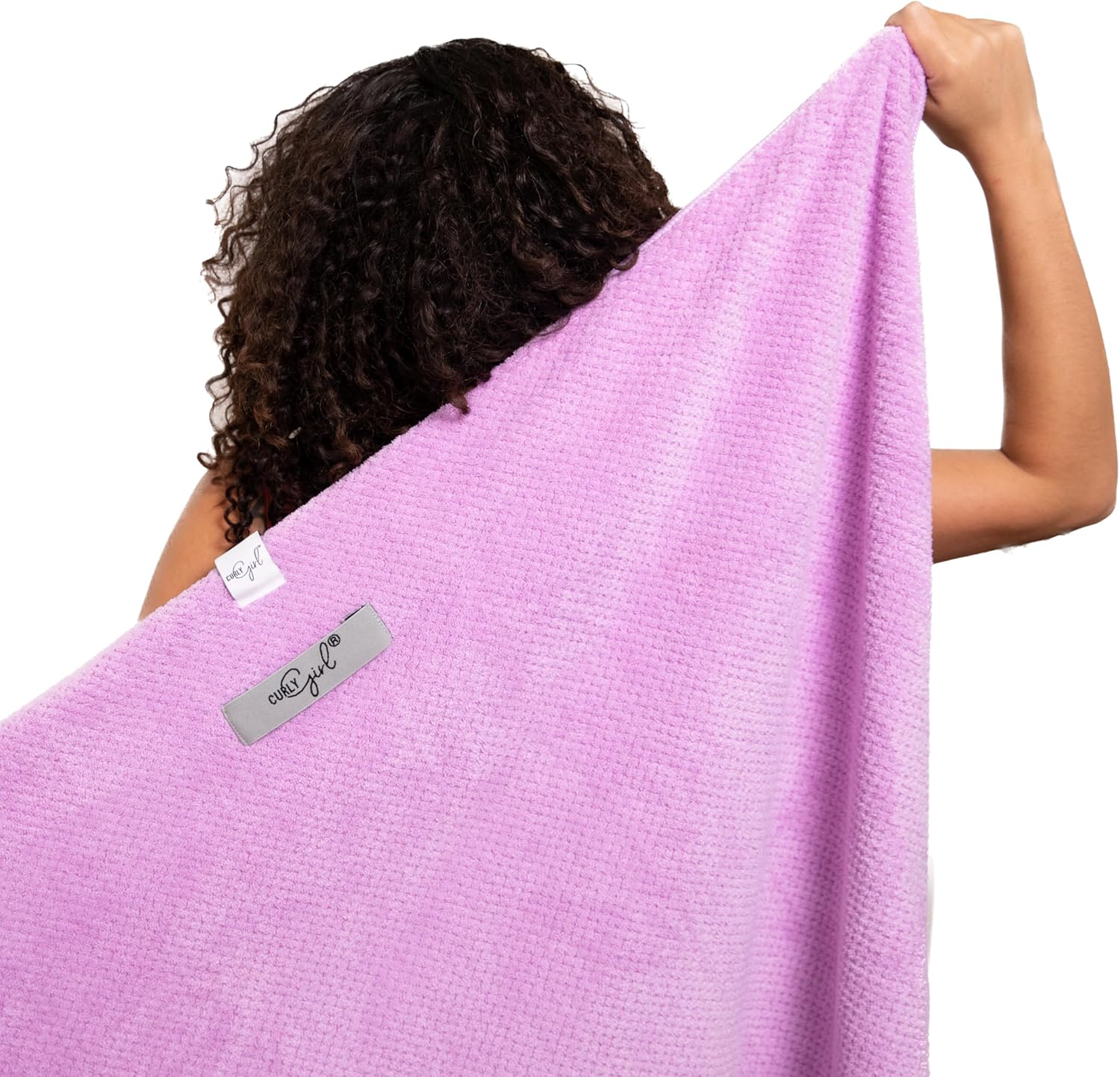Extra Large 41" x 31" Microfiber Hair Towel Wrap for Curly Hair, Quick Dry Anti-Frizz - Image 2