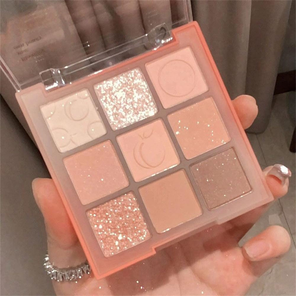 9 Color Nude Gold Eyeshadow Palette 12g Matte Shimmer Waterproof High Pigment - Image 2