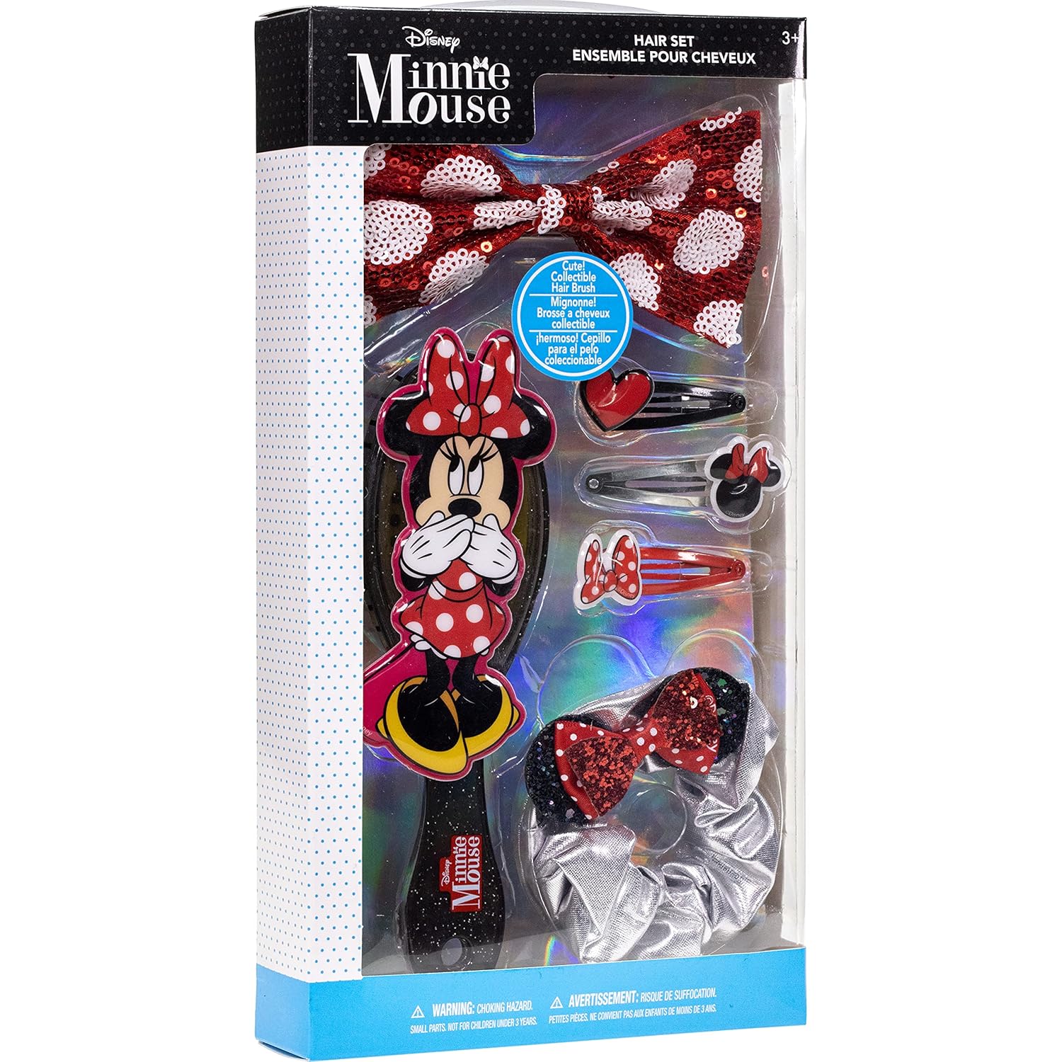 Minnie Mouse Hair Accessories Gift Set for Kids Ages 3+ 6 Pieces - Image 7