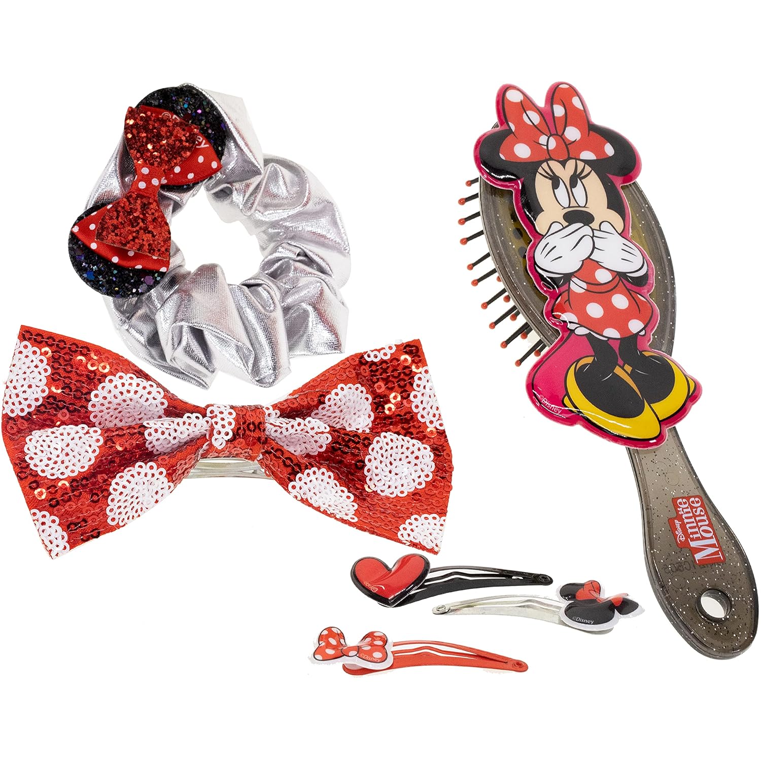 Minnie Mouse Hair Accessories Gift Set for Kids Ages 3+ 6 Pieces - Image 4
