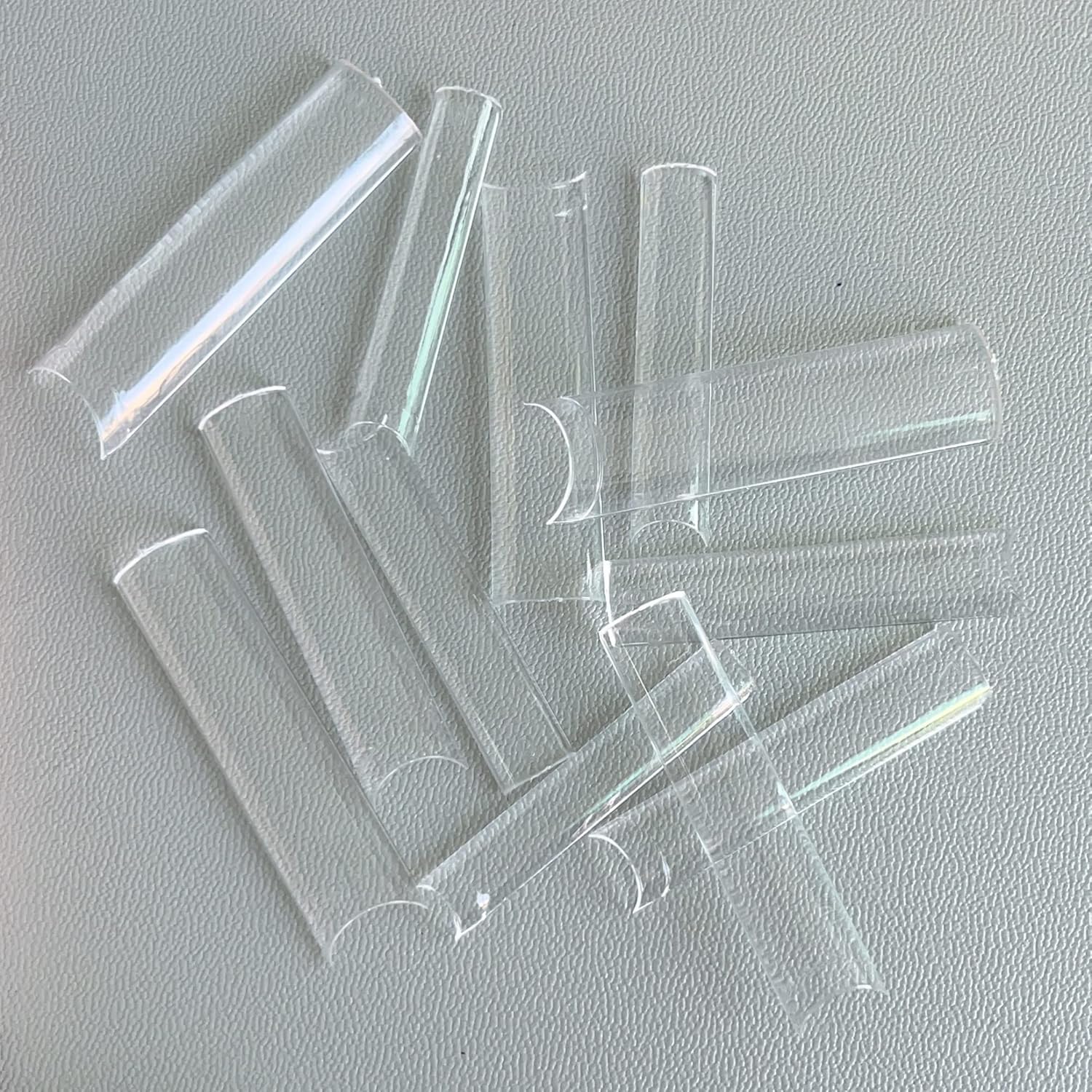 AddFavor 240ct XXL Clear Gel Square Nail Tips for Professional Acrylic Nail Art - Image 5