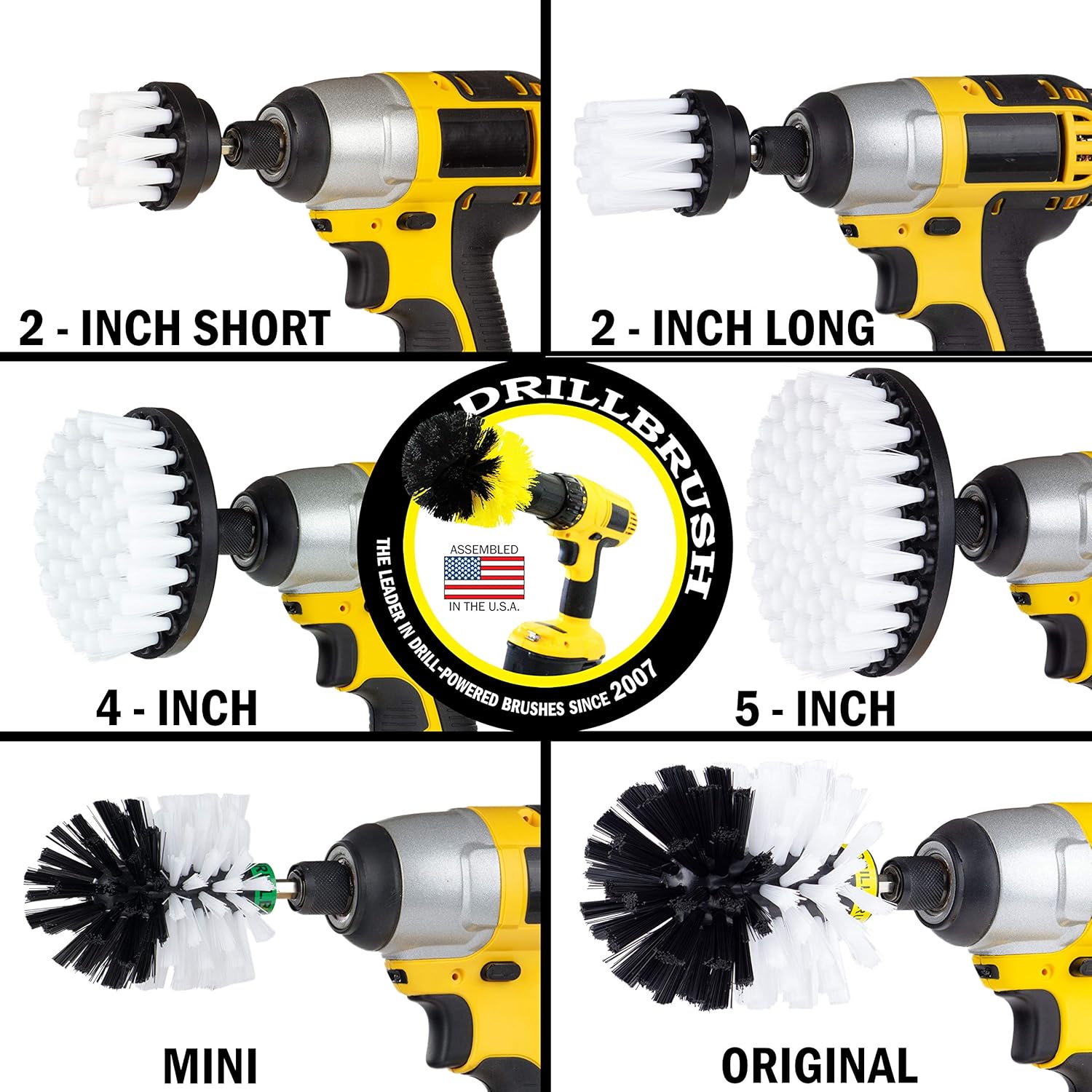 Ultimate Drill Brush Car Wash Kit for Interior and Exterior Cleaning with Spin Brush - Image 8