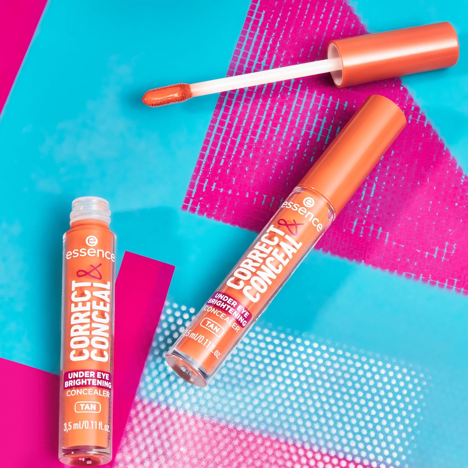 Essence Correct & Conceal Tan 30ml Lightweight Vegan Cruelty Free Under Eye Brightening Concealer - Image 6
