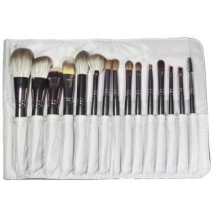 Professional makeup brush, 15Pcs Makeup Brush Set Foundation Eyeshadow Blush Brush Blending Concealers Face Powder Eye Make up Brushes Comes with a makeup bag(black)