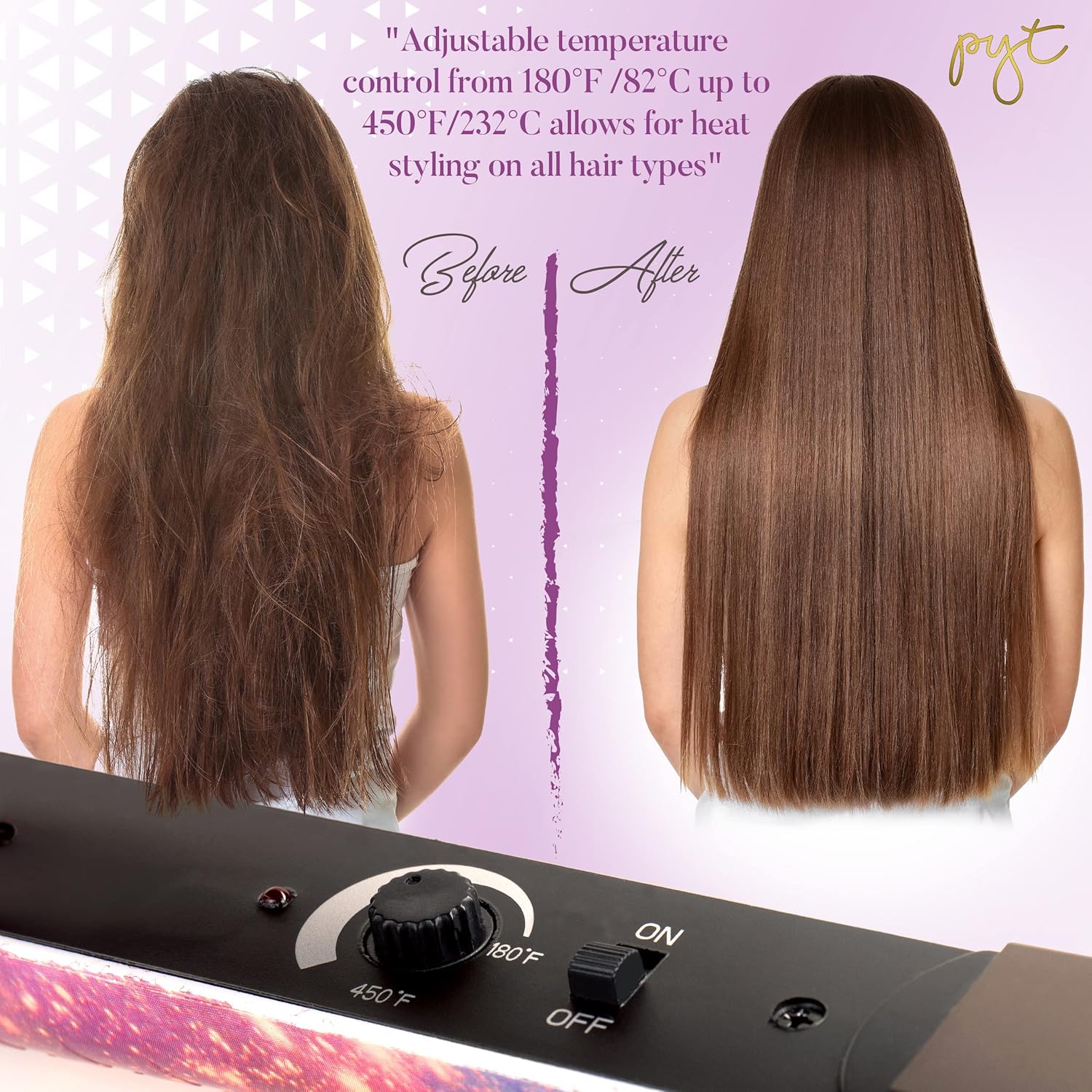 PYT Lola Tool Kit with 1.25 Flat Iron, 19mm Curling Wand, and Mini Straightener in Galaxy Design - Image 4