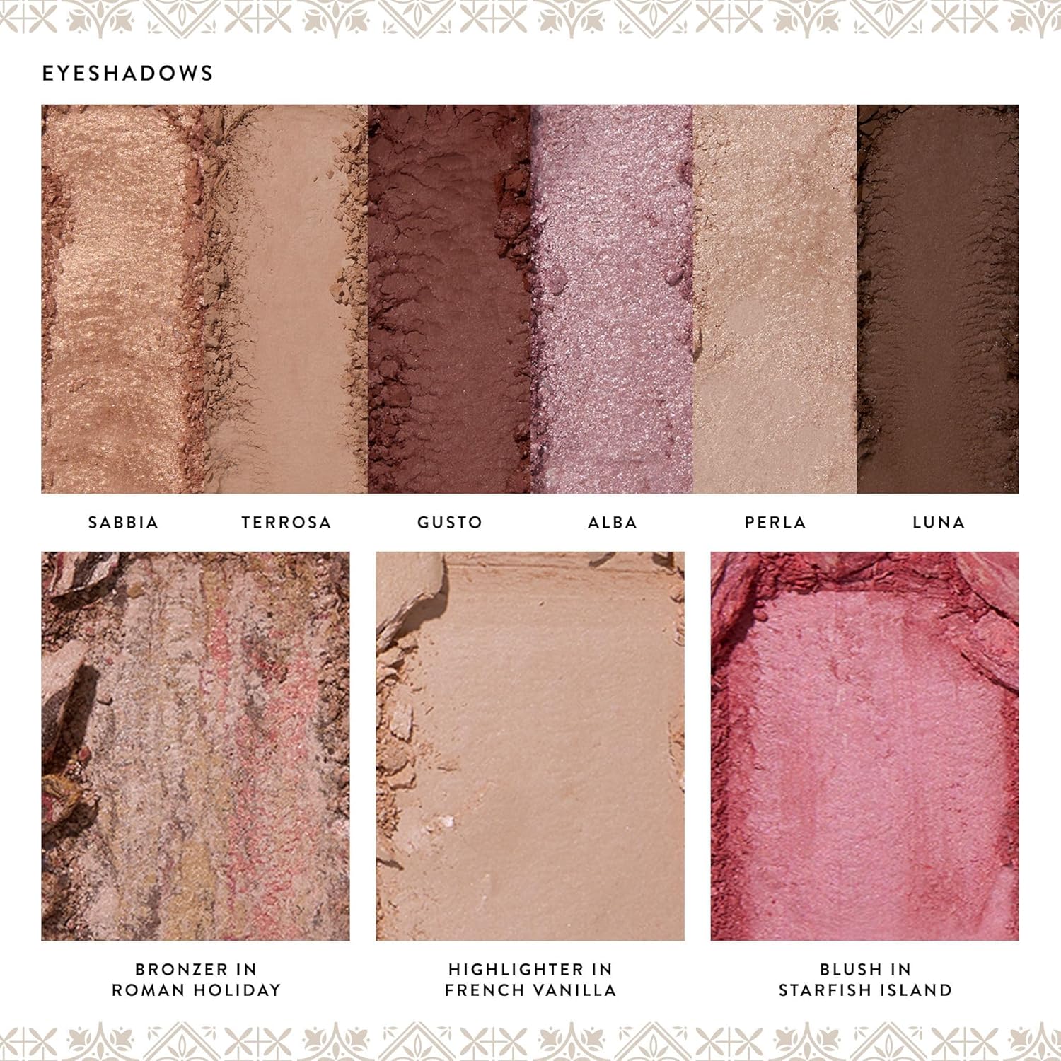 Laura Geller Tuscan Dreams Baked Palette Full Size with Bronzer Blush Highlighter 6 Eyeshadows - Image 3