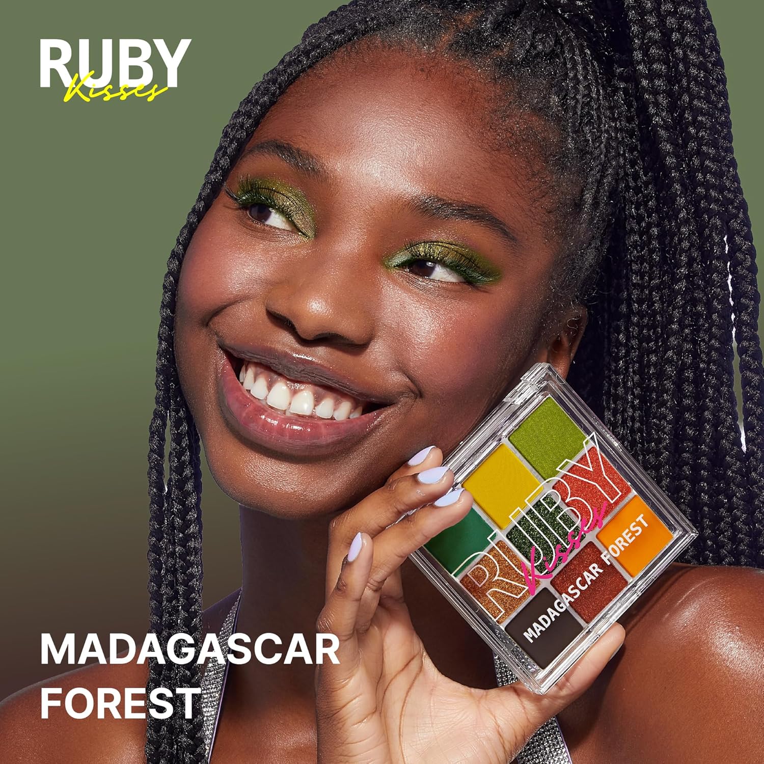 Ruby Kisses Madagascar Forest 9-Shade Eyeshadow Palette Matte Shimmer - Image 4