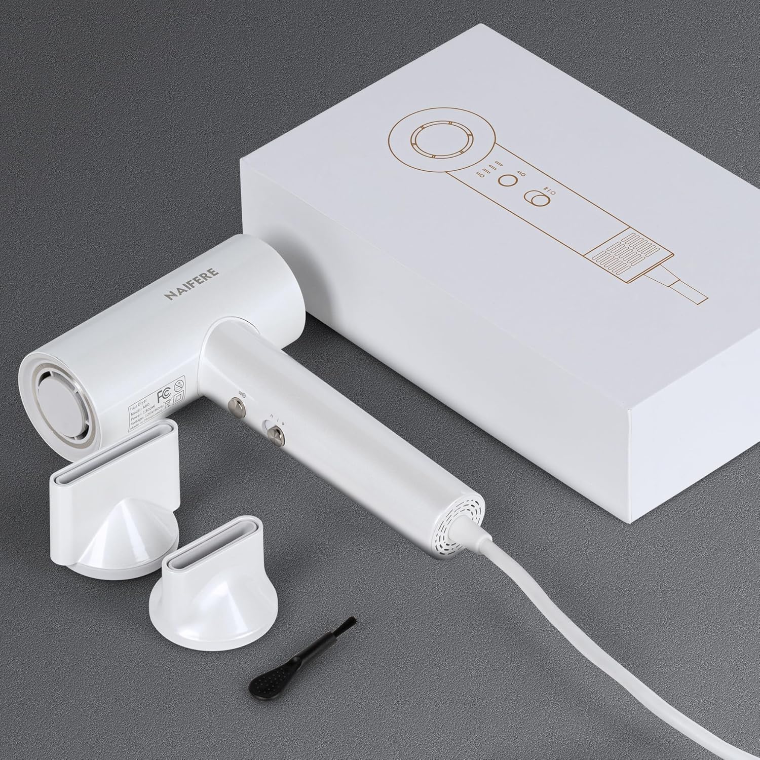 1300W Ionic Hair Dryer 110000 RPM 4 Heat Settings Portable Travel Use - Image 9