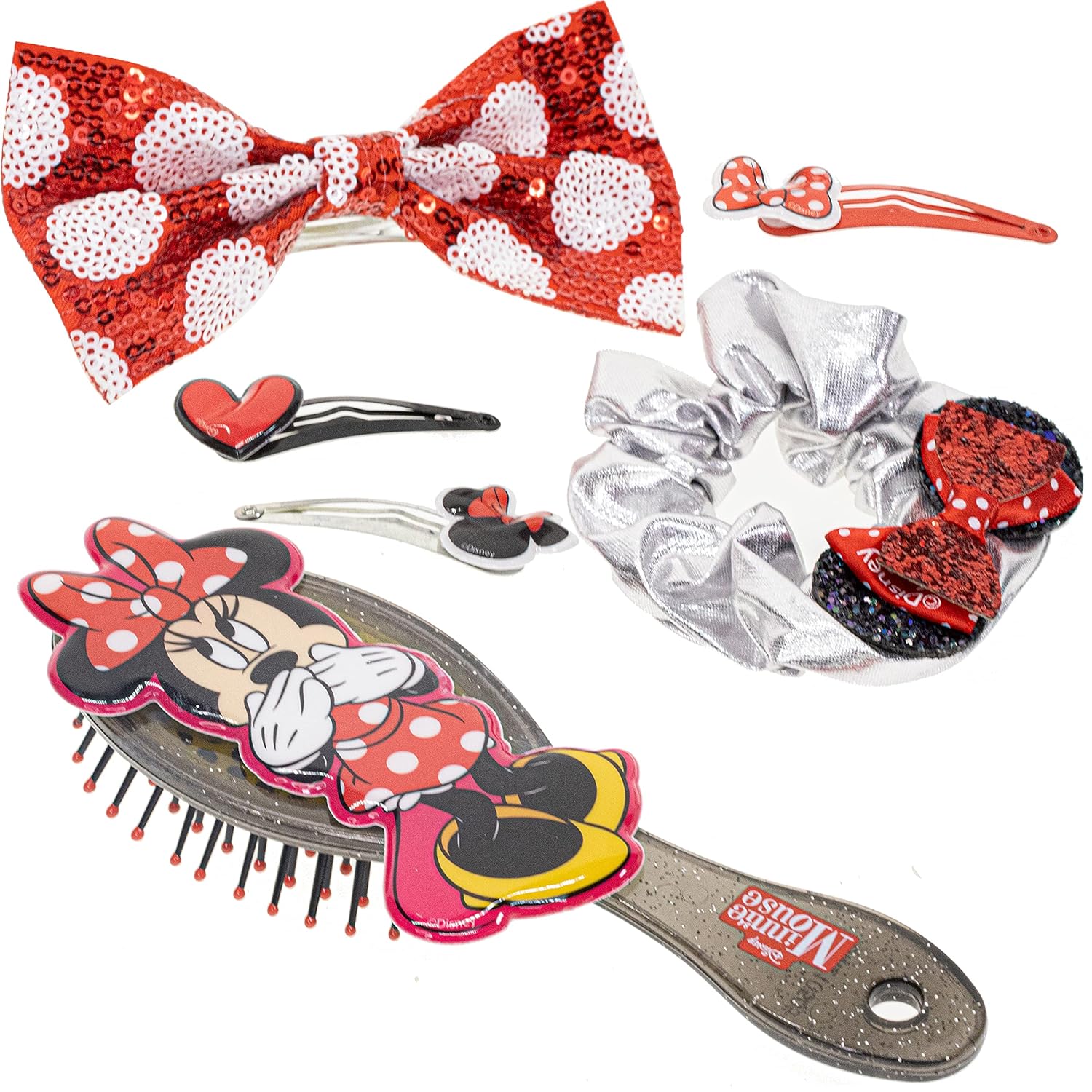Minnie Mouse Hair Accessories Gift Set for Kids Ages 3+ 6 Pieces - Image 3
