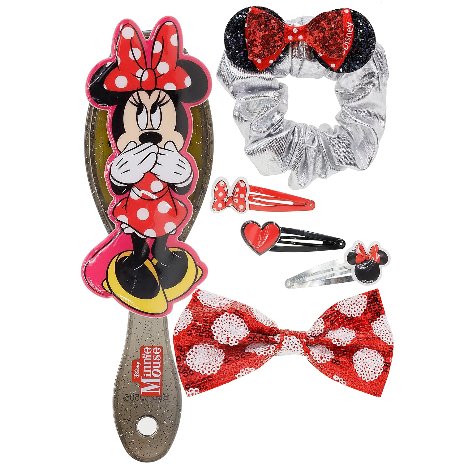Minnie Mouse Hair Accessories Gift Set for Kids Ages 3+ 6 Pieces - Image 2