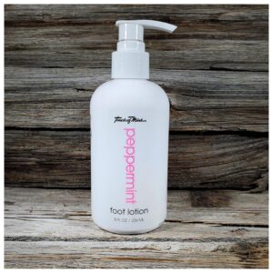 Natural Foot Lotion Moisturizing Cream Peppermint 8oz