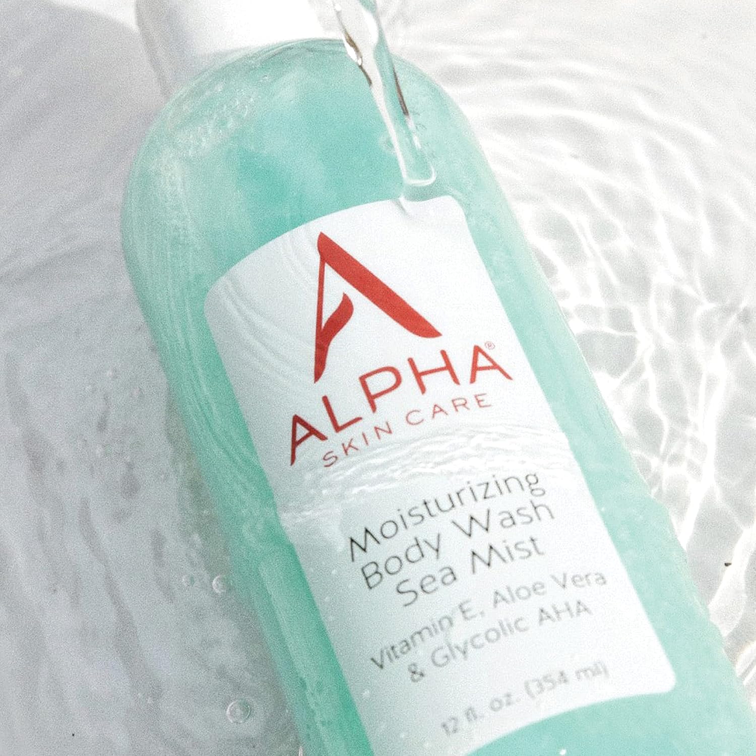 Alpha Skin Care 12 Oz Moisturizing Body Wash Gentle Soap-Free Anti-Aging Formula with Glycolic AHA Vitamin E - Image 3