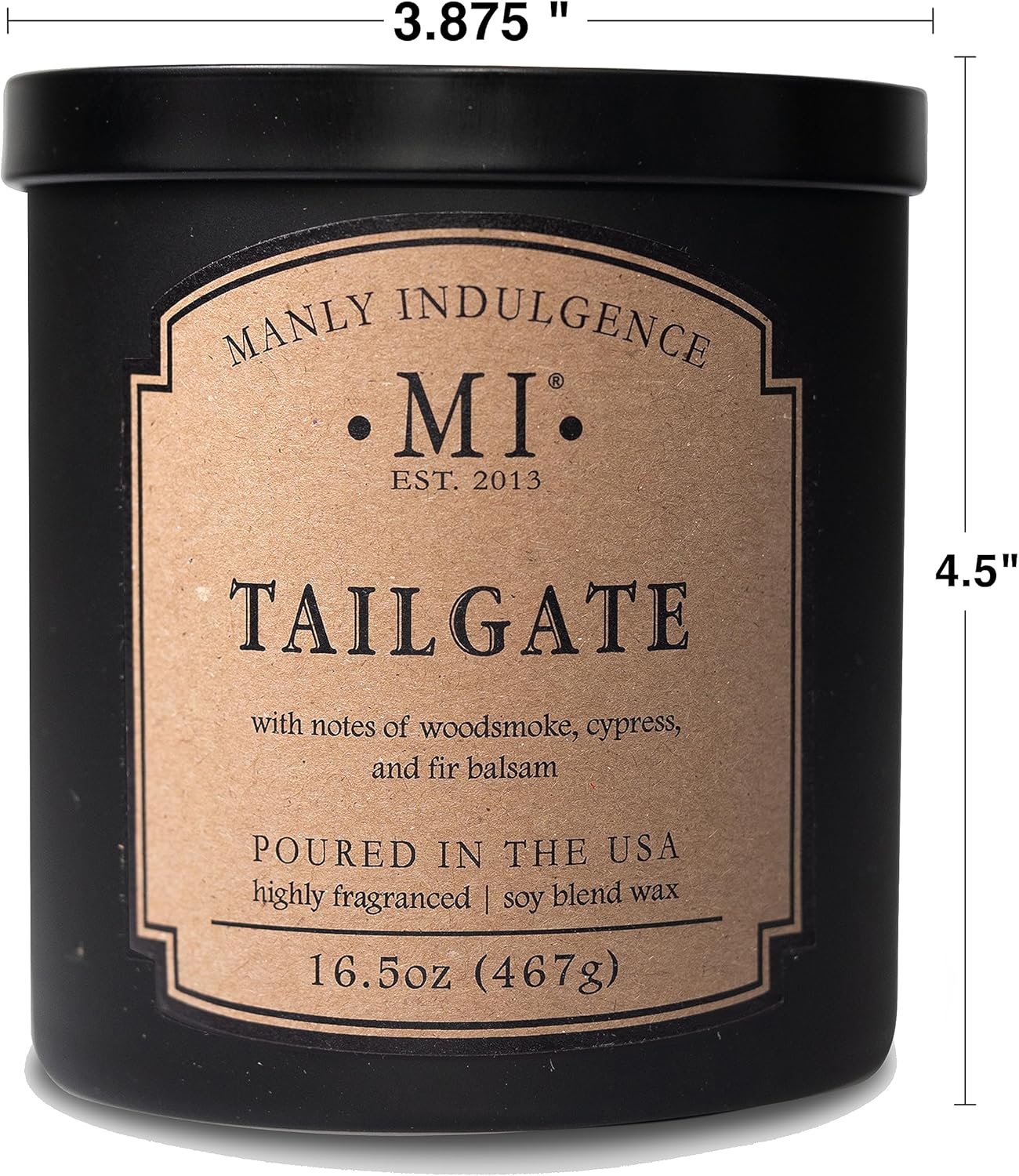 Manly Indulgence Tailgate Scented Candle, 2 Wick, 16.5 oz, Long Burn Time - Image 6