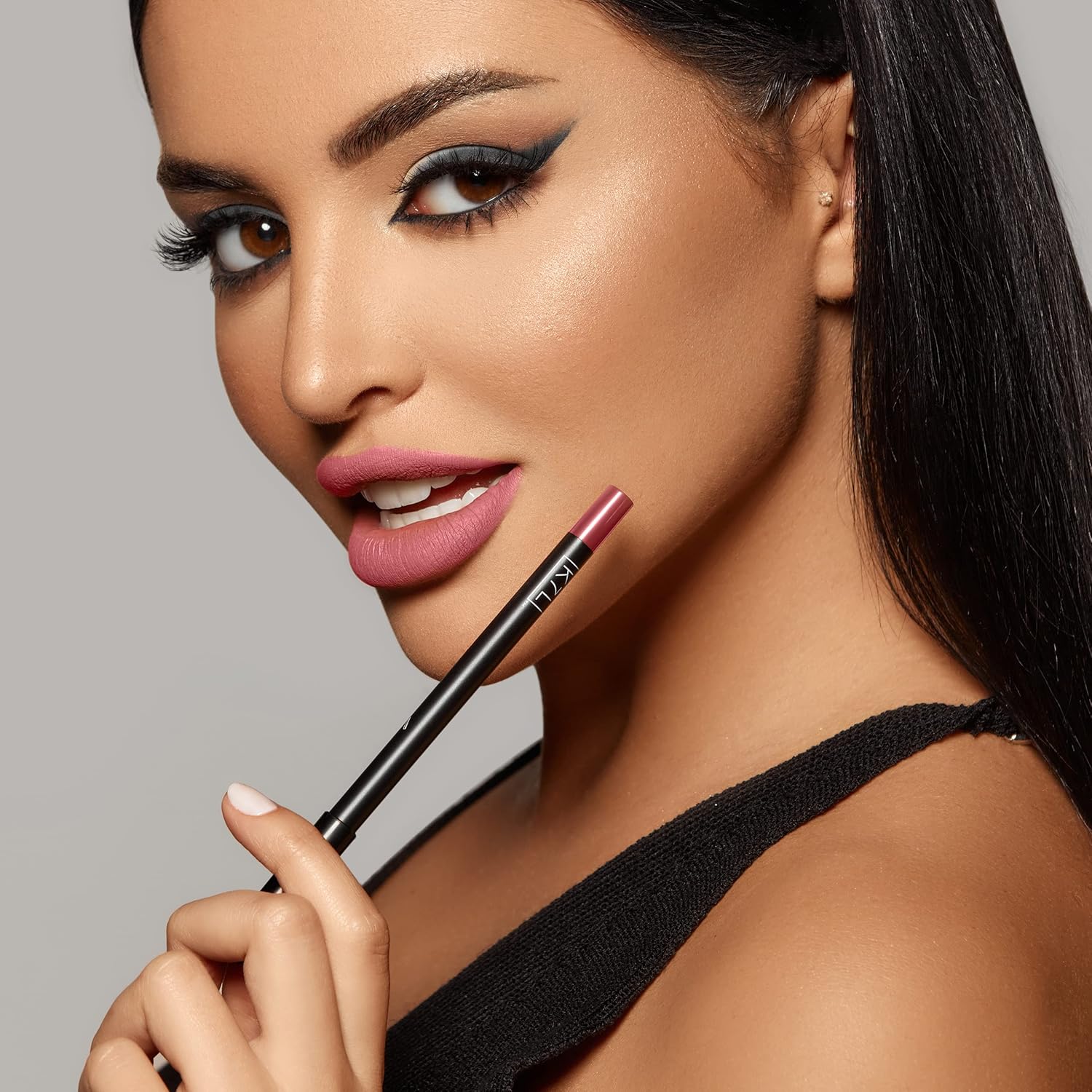 K7L Vegan Dark Pink Lip Crayon 0.1 oz Long Lasting Waterproof - Image 5