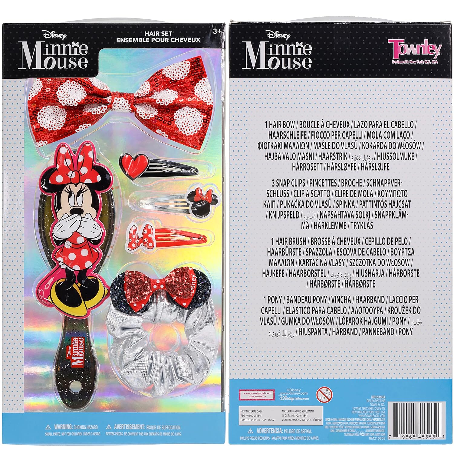 Minnie Mouse Hair Accessories Gift Set for Kids Ages 3+ 6 Pieces - Image 9