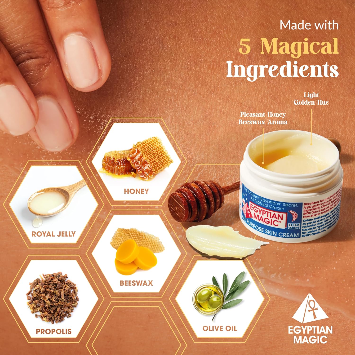 Egyptian Magic All Purpose Moisturizing Cream 4oz Jar for Face, Body, and Skin Care - Image 3