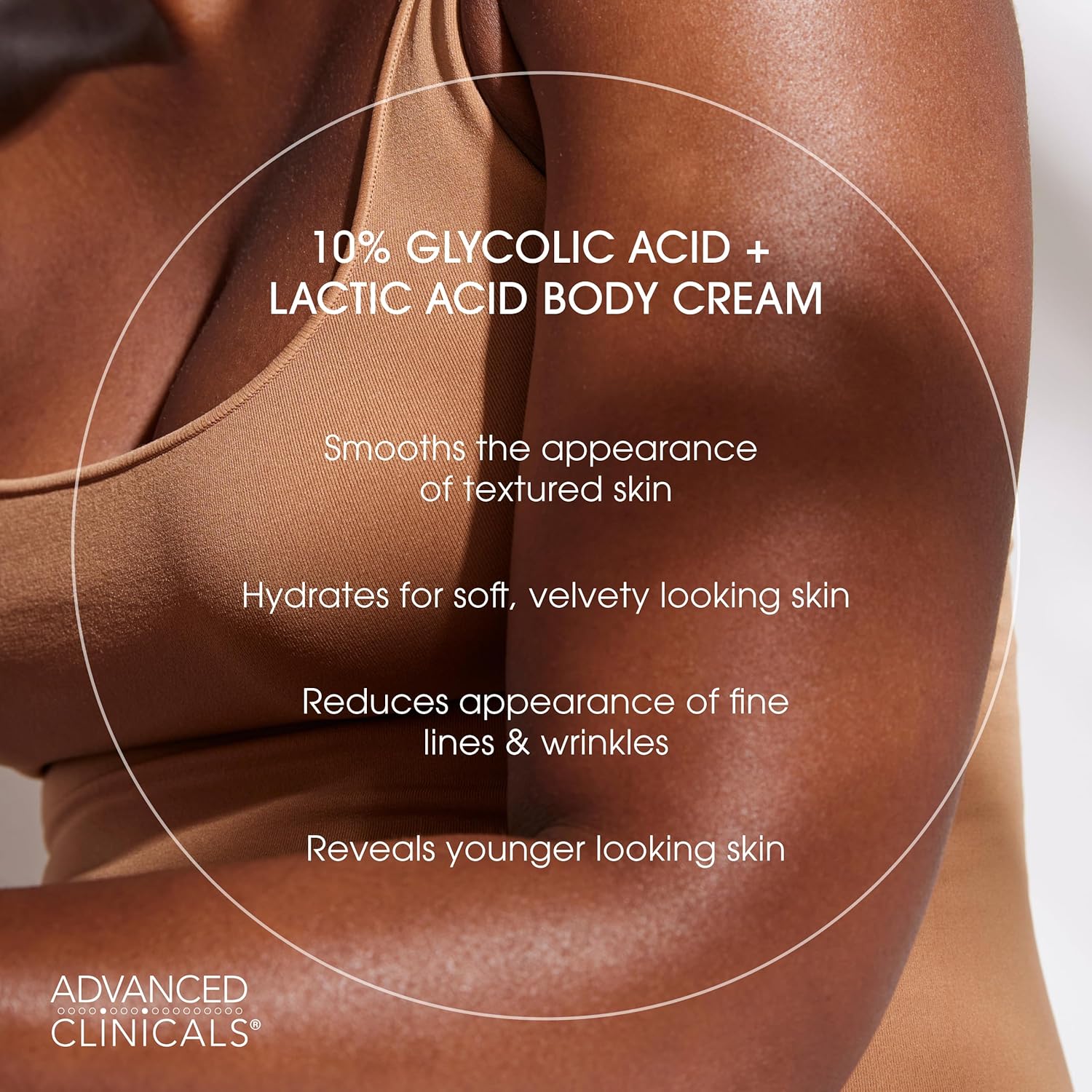 Advanced Clinicals 10% Glycolic Lactic Acid Exfoliating Lotion Cream 16 Oz - Image 3