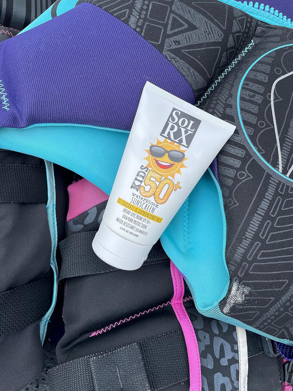 SolRX KID's SPORT Sunscreen SPF 50+ 3 oz Oxybenzone Free Reef Safe for Face and Body - Image 4