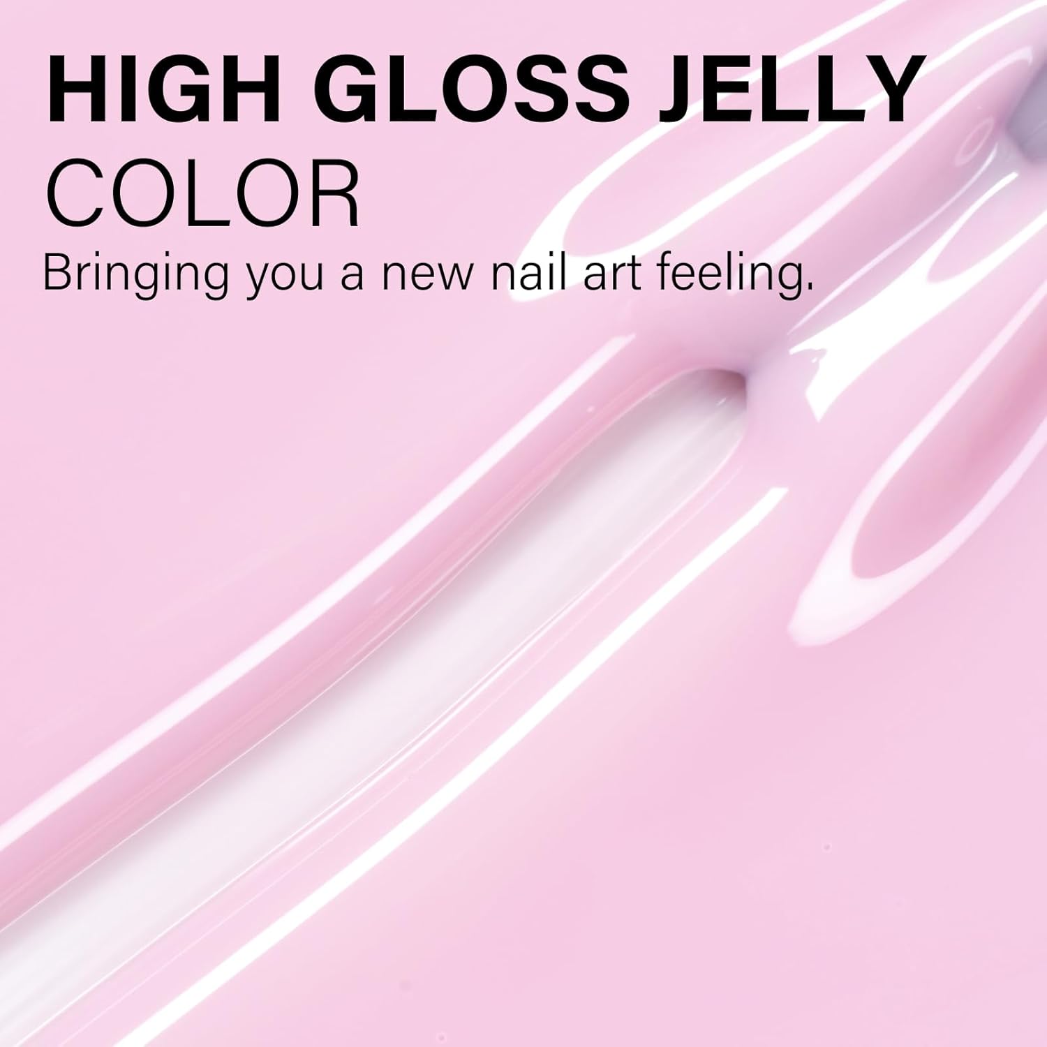 AILLSA Tokyo Sakura Sheer Jelly Gel Nail Polish Light Pink 0.51 Oz for French Manicure - Image 6