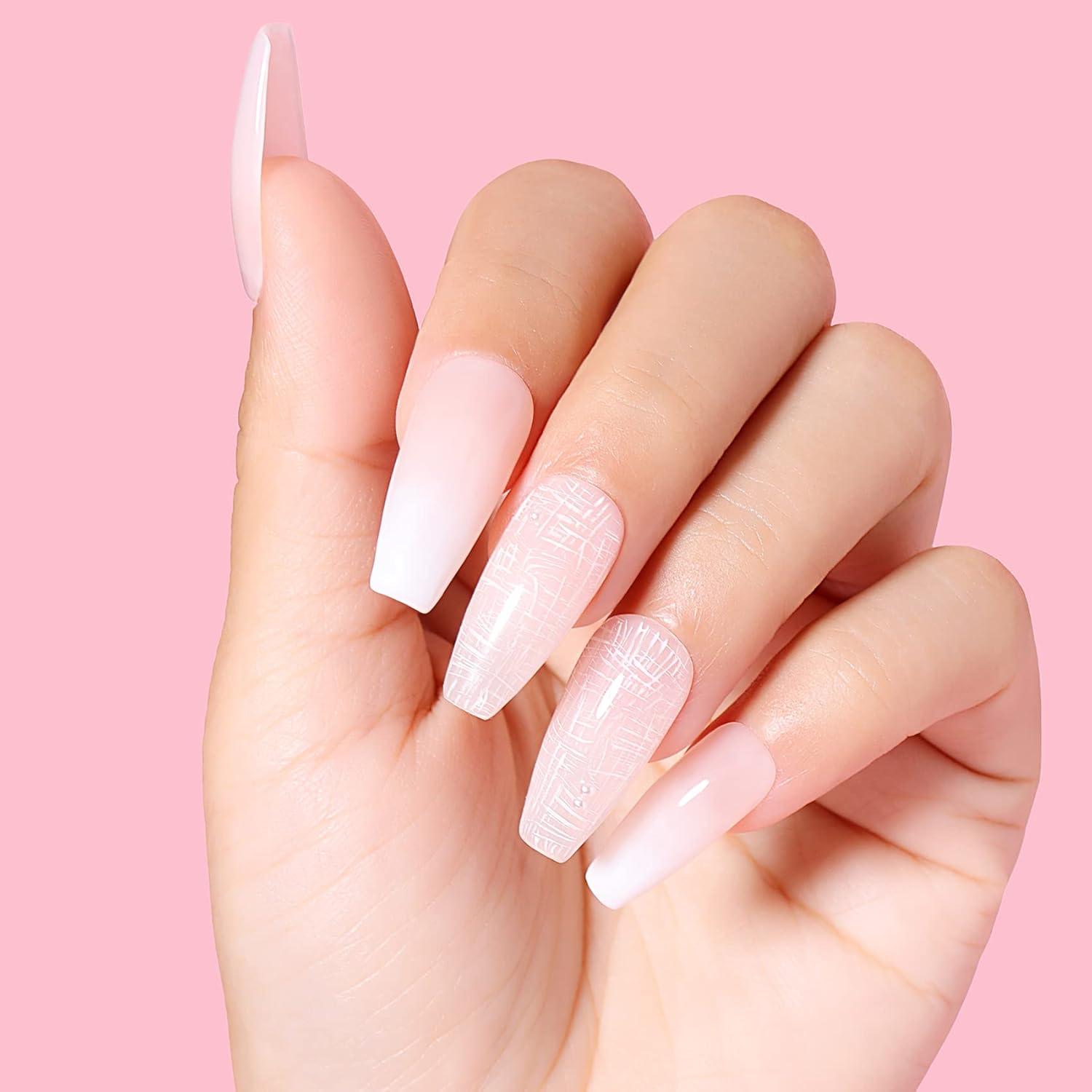 AIMEILI 5-in-1 Builder Base Gel Nail Polish 10ML Translucent Nude Hema Free Vegan - Image 9