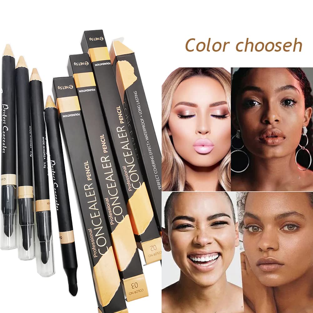 AKARY Dual Sided Concealer Stick & Highlighter for Face Waterproof #3 Ivory 2-in-1 - Image 2