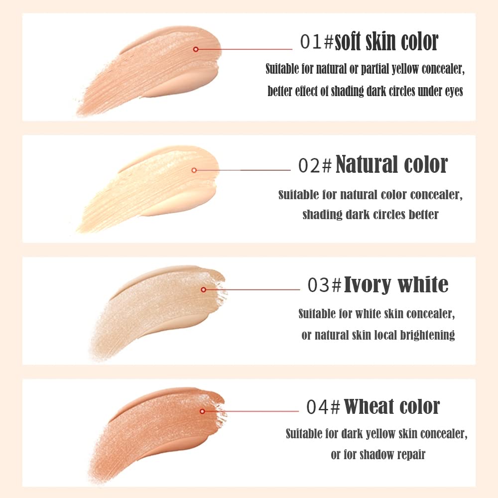 AKARY Dual Sided Concealer Stick & Highlighter for Face Waterproof #3 Ivory 2-in-1 - Image 6