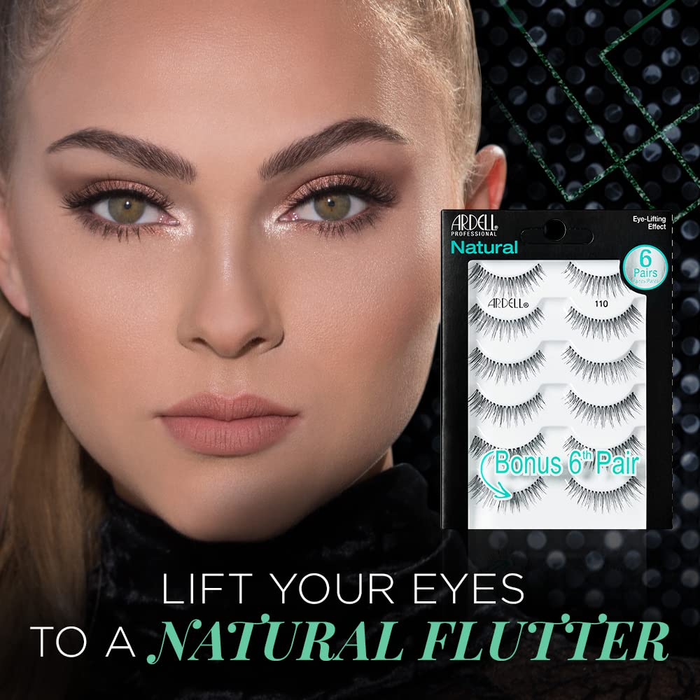 Ardell Natural 110 False Eyelashes Multipack 5 Pairs Plus Bonus for Eye-Lifting - Image 2