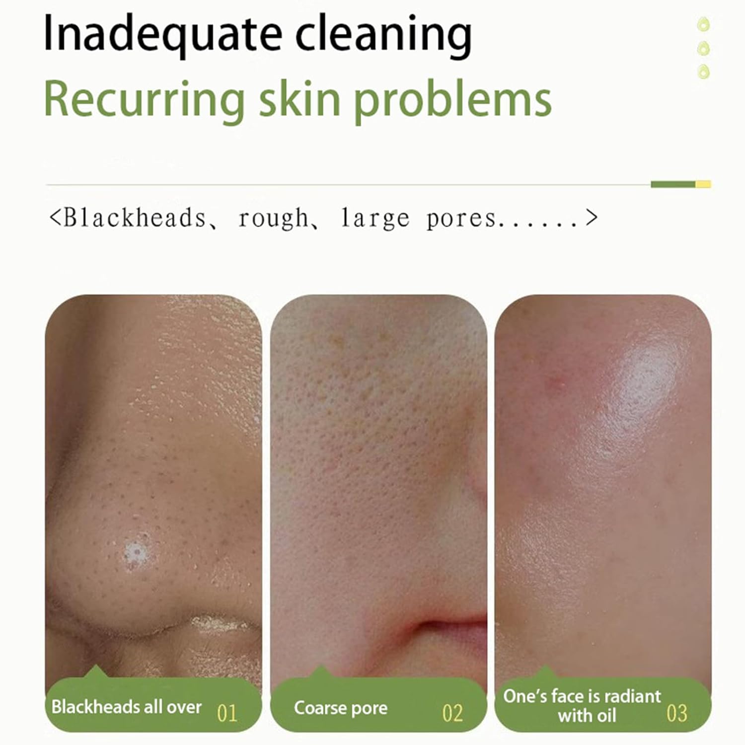 Avocado Bubble Face Mask Daily Hydrating Compound Acid for Skin Recovery Pack of 12 - Image 3