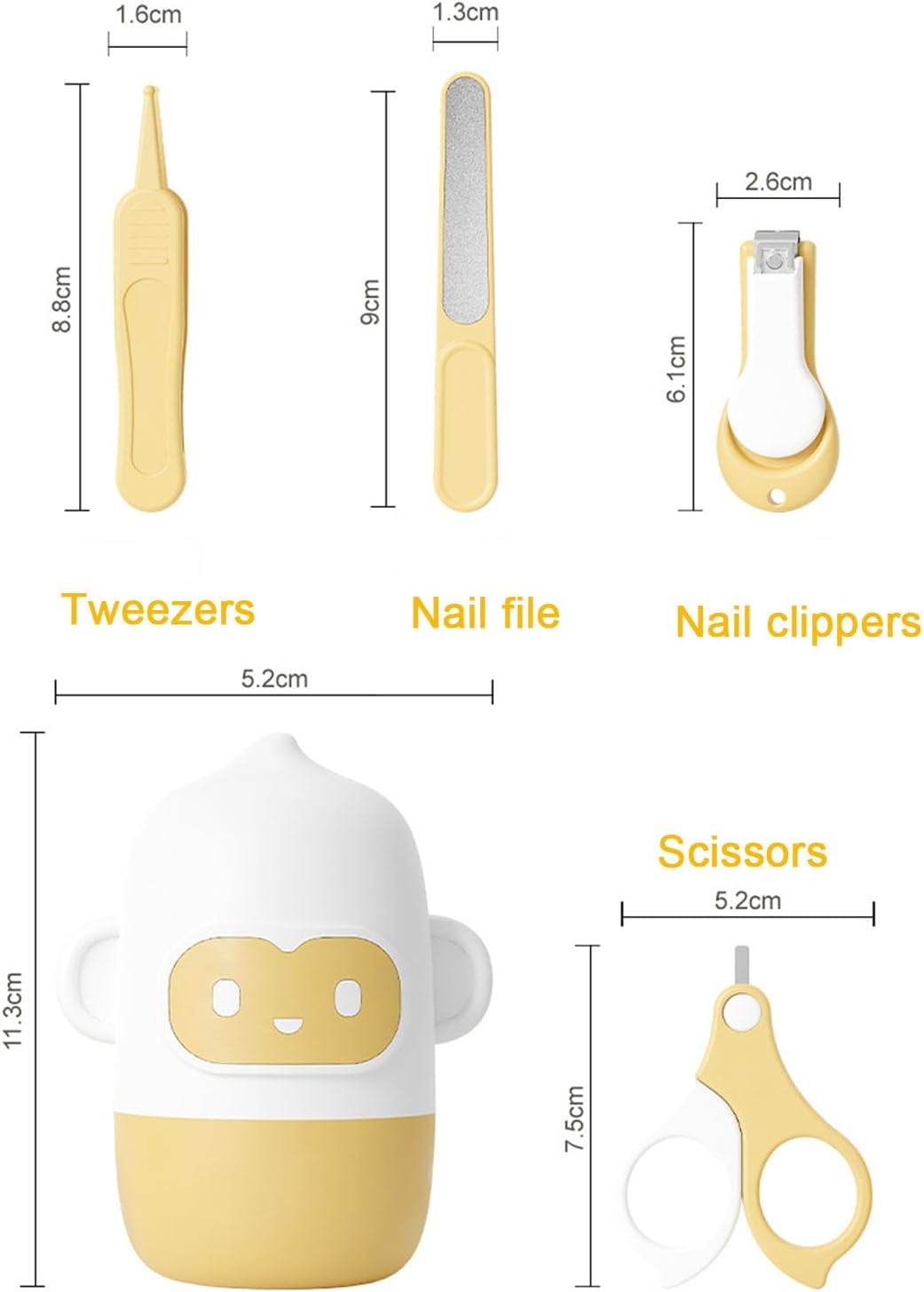 Cute Case Baby Nail Care Set for Newborns and Toddlers Manicure Pedicure Tools - Image 2