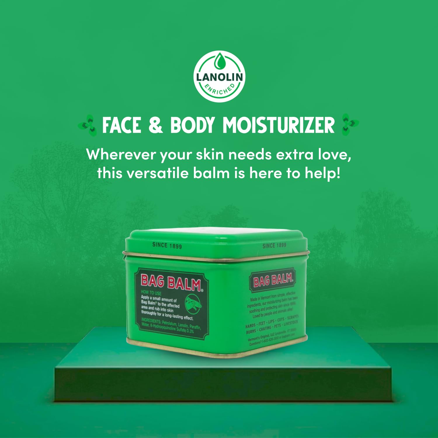 Bag Balm Original Moisturizing Salve 2 Pack for Cracked Hands and Dry Skin 8 Ounce - Image 5