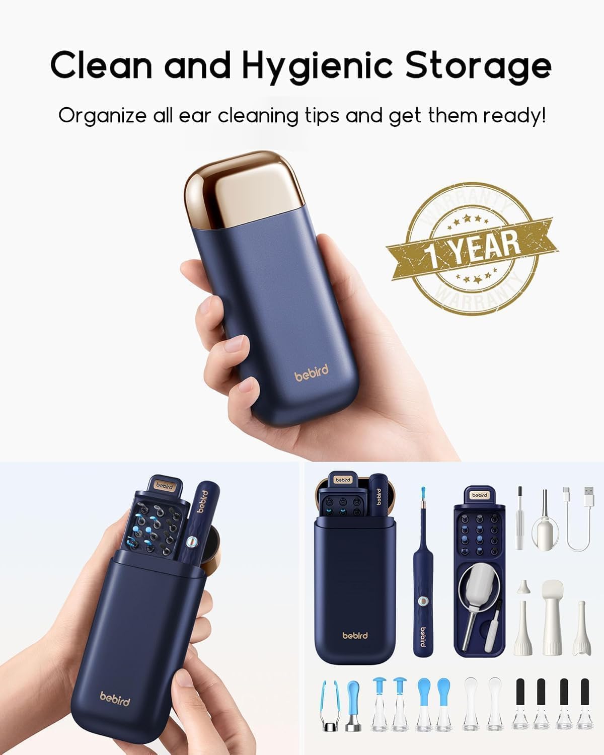 Bebird Earsight Plus D39R Flexible Camera Ear Wax Removal Tool for Family Use - Image 7