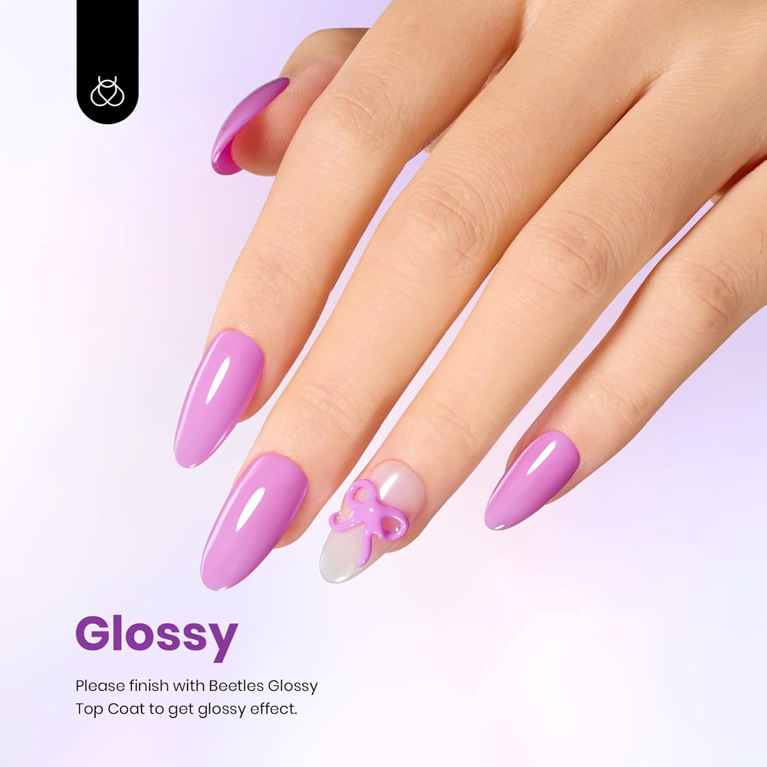 Beetles 15ml Purple Gel Nail Polish for DIY Manicure Nail Art Gift Set - Image 3