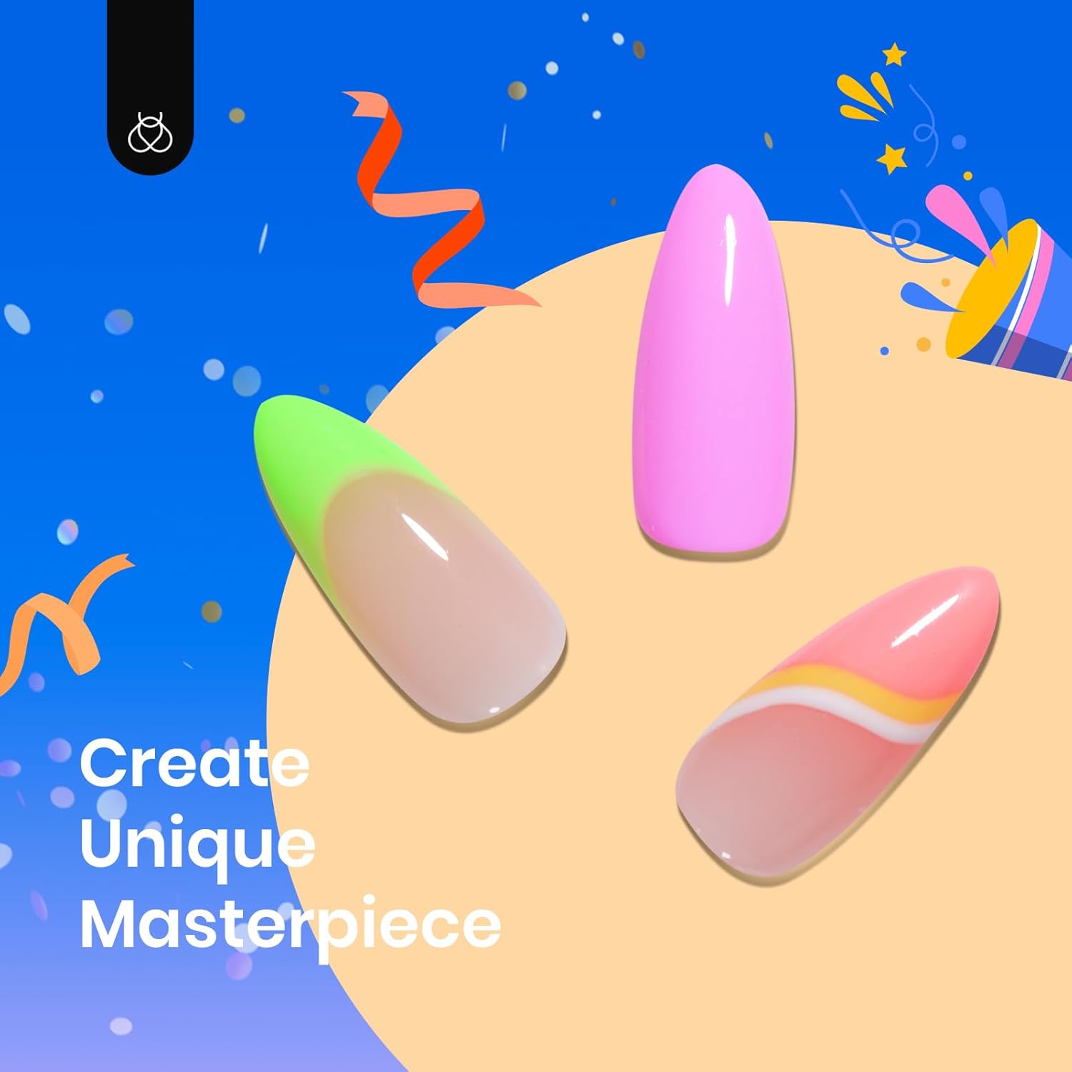 Beetles 6 Color Neon Gel Nail Polish Set Bright Rainbow Collection for Women Soak Off UV LED - Image 4