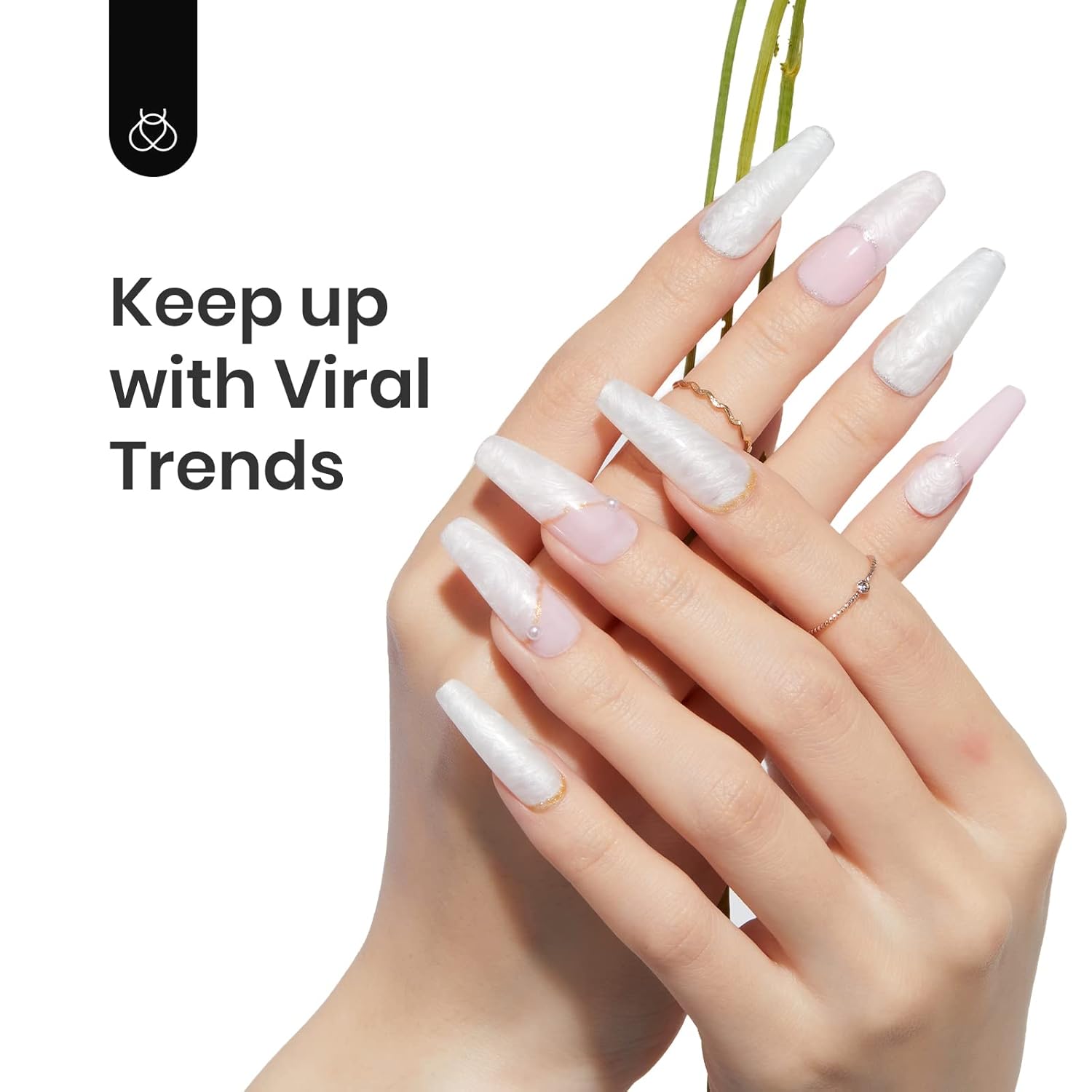 Beetles Pearl White Gel Nail Polish 15ml 0.5Oz Mermaid Pearlescent Shell Finish DIY Manicure - Image 5