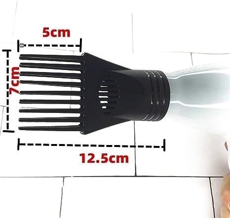 Black Universal Hair Dryer Comb Nozzle for Styling and Straightening Curly Hair - Image 4
