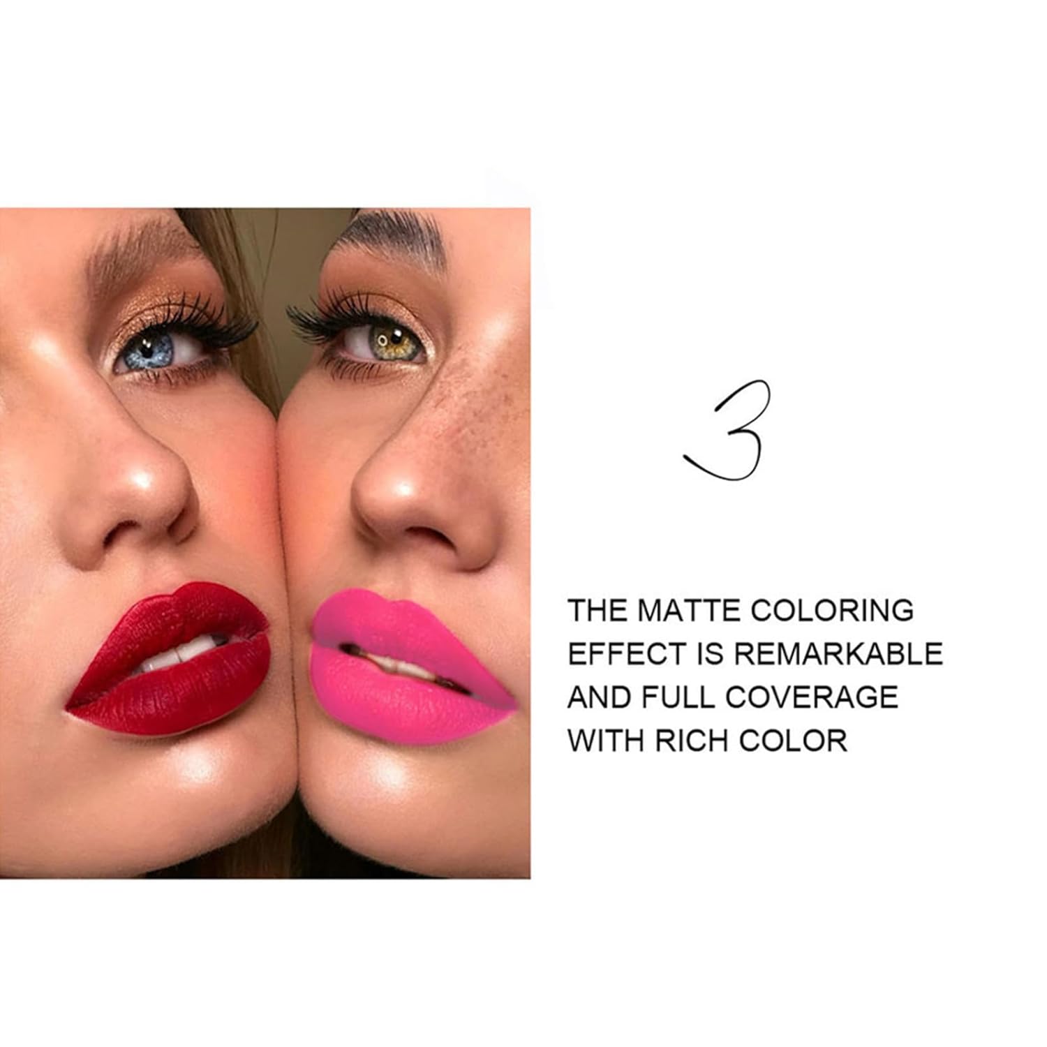 BONNIE CHOICE 6-Piece Matte Lipstick Set for Women, Long Lasting Waterproof Velvet Colors - Image 8