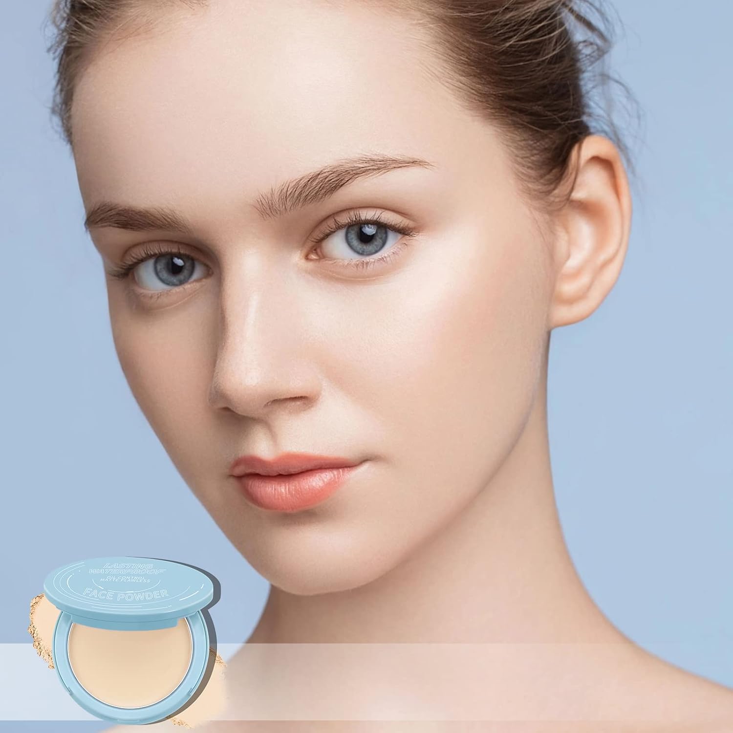 Boobeen Translucent Matte Pressed Setting Powder Compact, 10g Lightweight Baking Formula - Image 6