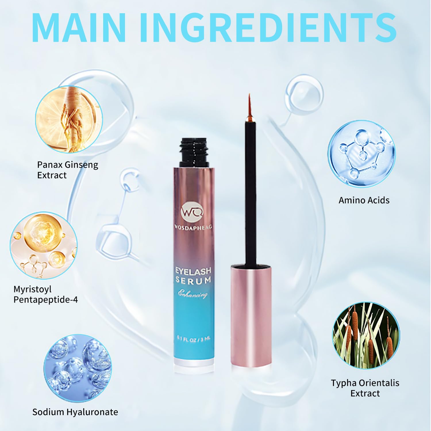 Lash Growth Serum Advanced Formula for Eyelash Growth 0.5 oz - Image 3