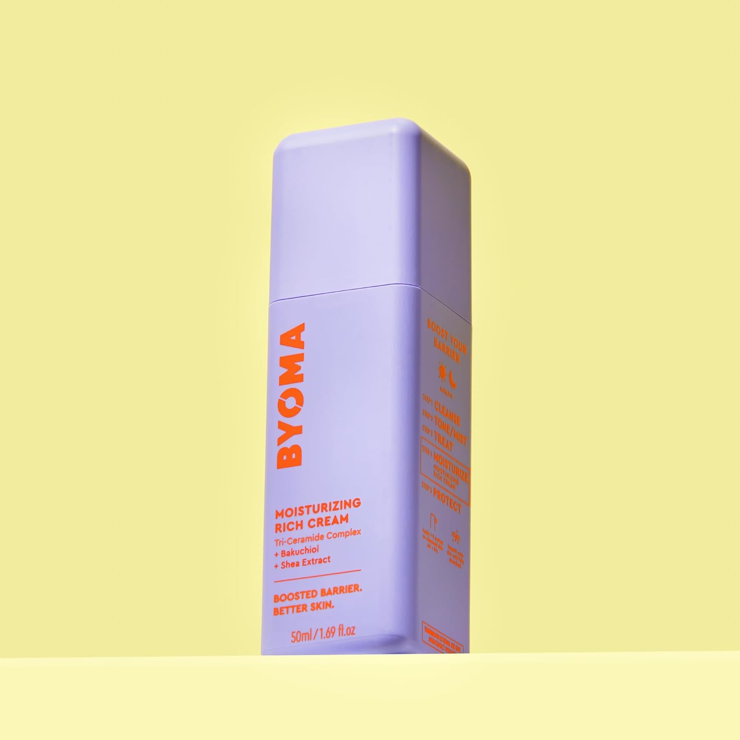 BYOMA Moisturizing Rich Cream 1.69 oz Barrier Repair Lotion with Bakuchiol for Dry Skin - Image 2
