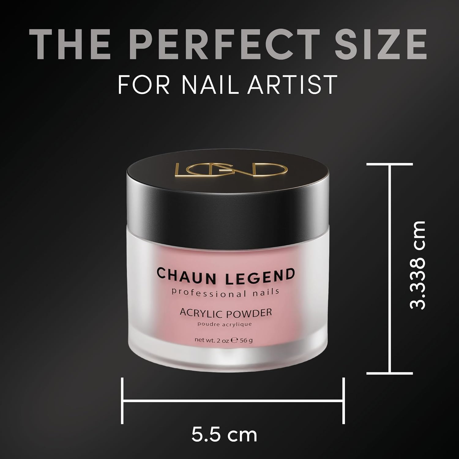 Chaun Legend 2 oz Aquarius Acrylic Nail Powder for Bubble Free Self Leveling Nails - Image 4