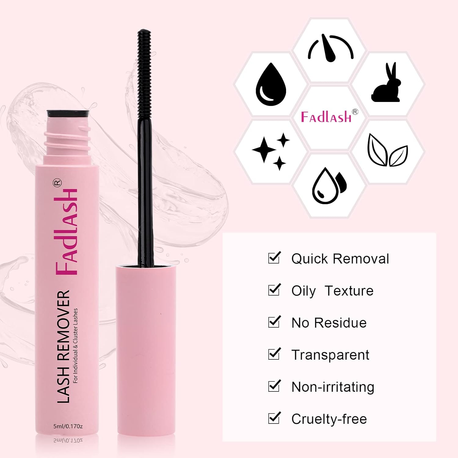 Soothing Cluster Lash Glue Remover 5ml for Gentle and Easy Removal - Image 2