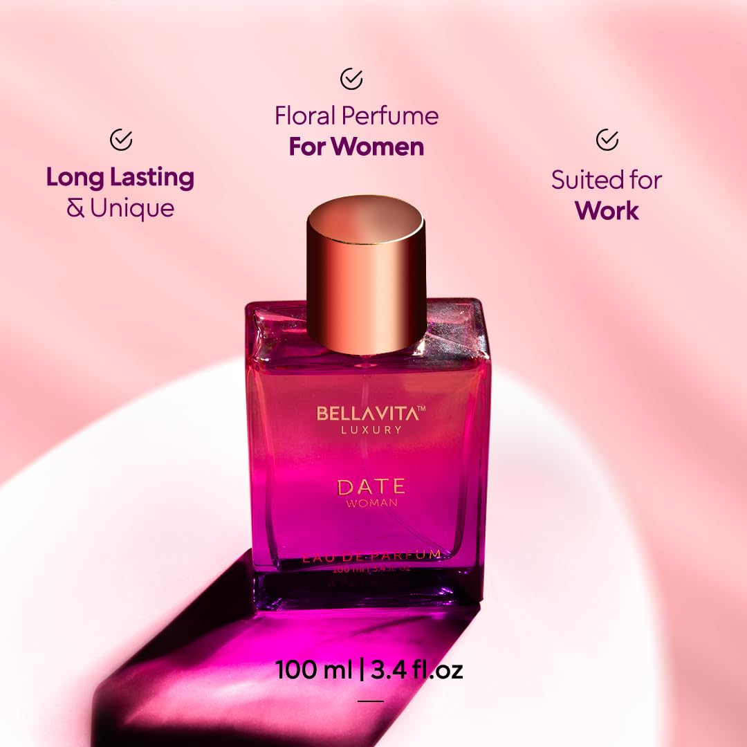 Date Eau De Parfum for Women 100ml Floral Fruity Spicy Long Lasting Fragrance - Image 4