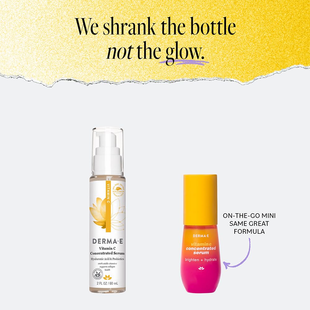 DERMA E Brightening Vitamin C Serum 1oz with Hyaluronic Acid and Aloe - Image 6