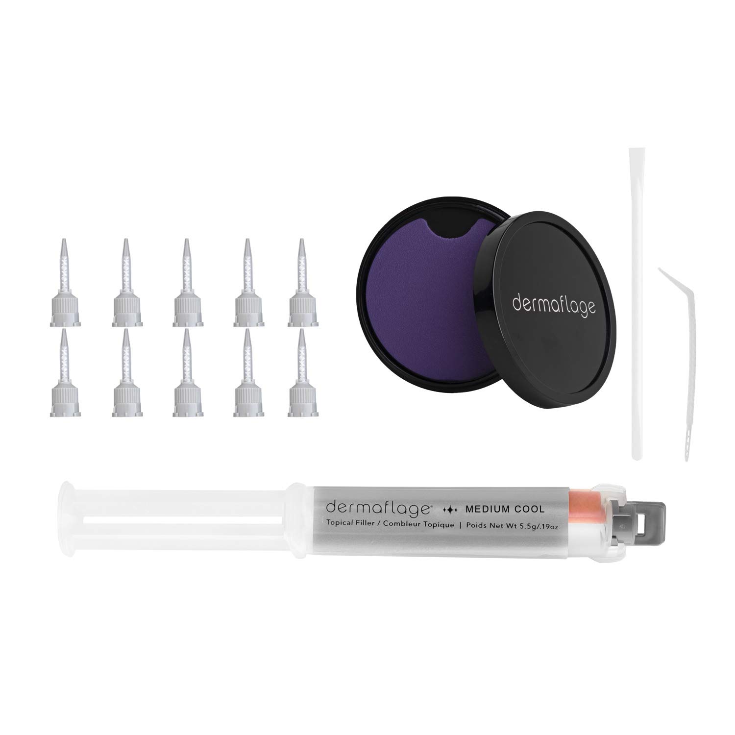 Dermaflage Medium Cool Scar Filler Kit Waterproof Concealer 1 Month Supply - Image 8