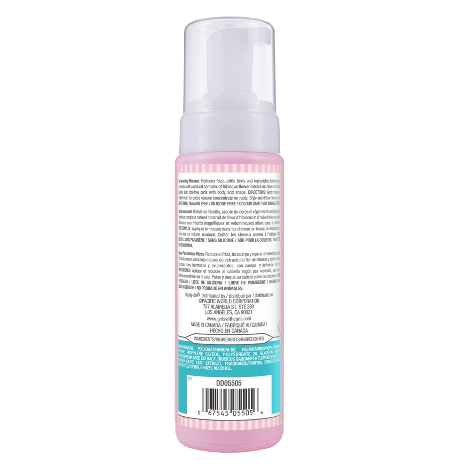Dippity Do Girls with Curls Lightweight 200mL Curl Enhancing Mousse 2-Pack Hibiscus Olive Oil - Image 9