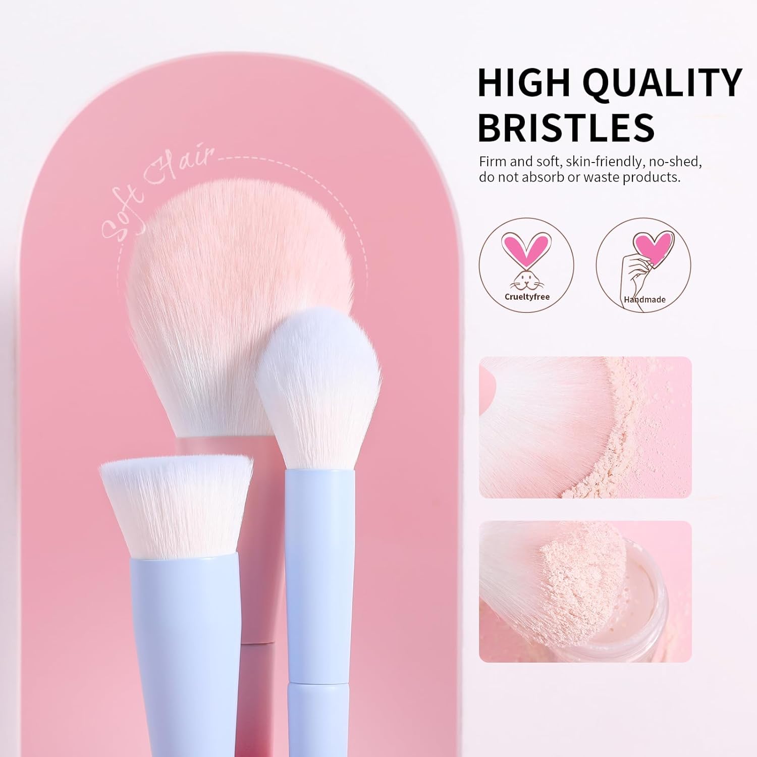 Docolor Fantasy Series Ⅲ 16-Piece Makeup Brush Set with Bag and Sponge, New - Image 3