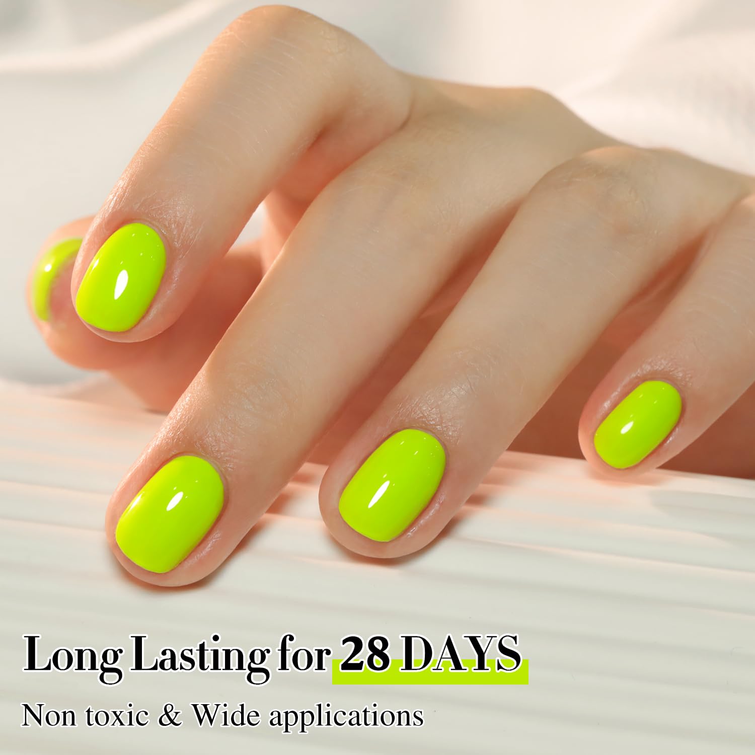 Double Rhythm 0.50 OZ Neon Green Hema-Free Gel Nail Polish 15 ML - Image 7