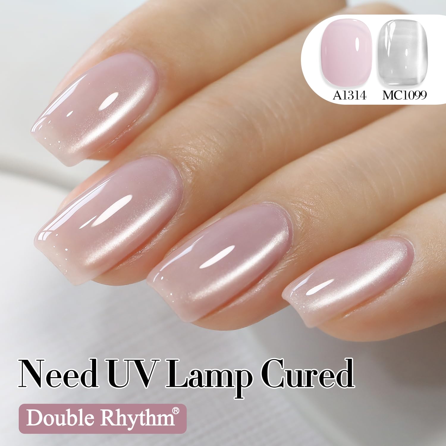 15ML Double Rhythm Cat Eye Gel Polish with Magnet, Holographic Glitter for DIY Nails - Image 4
